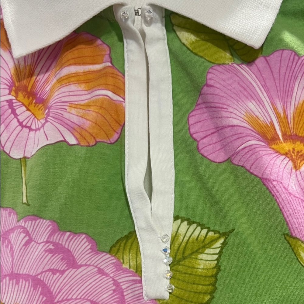 Bogner Green Floral Button Down Shirt - Picture 6 of 13